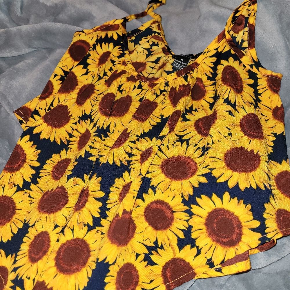 Sunflower crop top